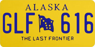 AK license plate GLF616
