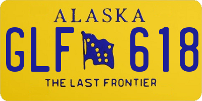 AK license plate GLF618