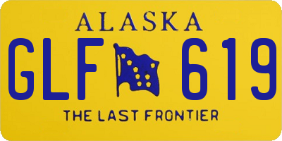 AK license plate GLF619