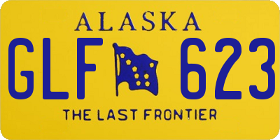 AK license plate GLF623