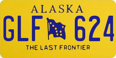 AK license plate GLF624