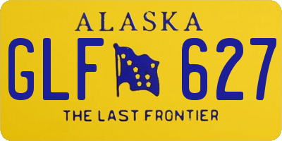 AK license plate GLF627