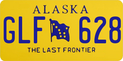 AK license plate GLF628