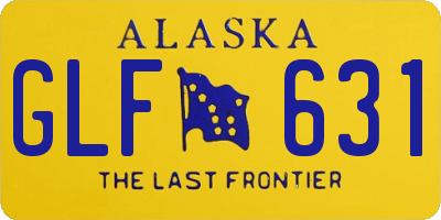AK license plate GLF631