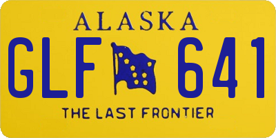 AK license plate GLF641