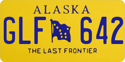 AK license plate GLF642