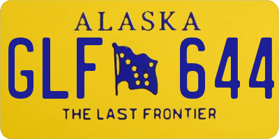 AK license plate GLF644