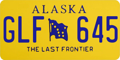 AK license plate GLF645
