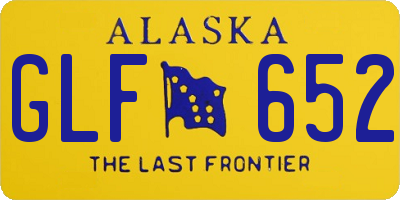 AK license plate GLF652