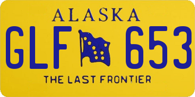 AK license plate GLF653
