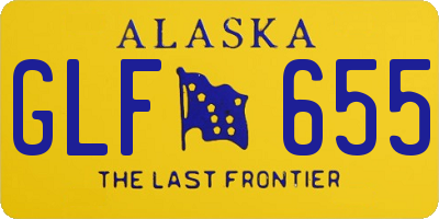 AK license plate GLF655