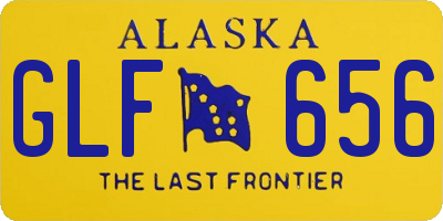 AK license plate GLF656