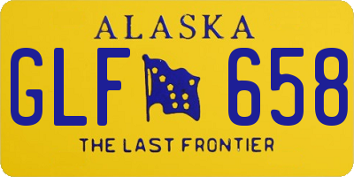AK license plate GLF658