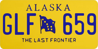 AK license plate GLF659