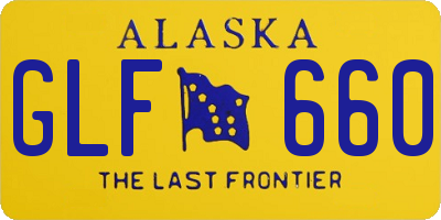 AK license plate GLF660