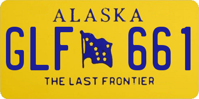 AK license plate GLF661