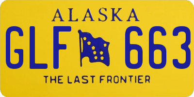 AK license plate GLF663