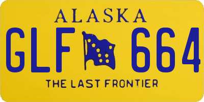AK license plate GLF664