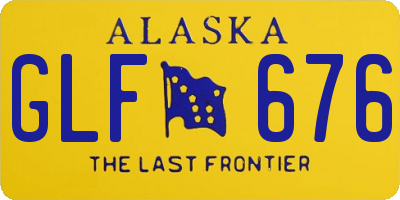 AK license plate GLF676