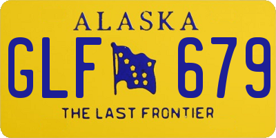 AK license plate GLF679