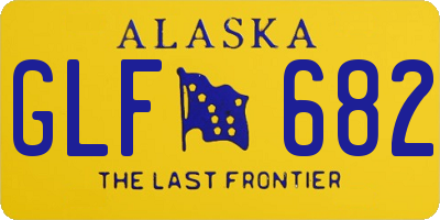 AK license plate GLF682
