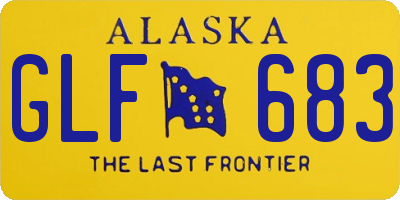 AK license plate GLF683