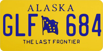 AK license plate GLF684