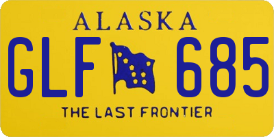 AK license plate GLF685