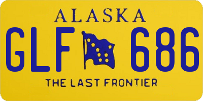 AK license plate GLF686