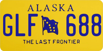 AK license plate GLF688
