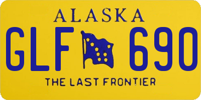 AK license plate GLF690