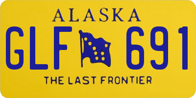 AK license plate GLF691