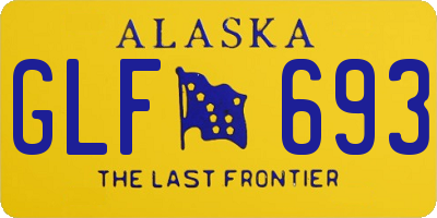 AK license plate GLF693