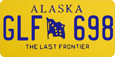 AK license plate GLF698