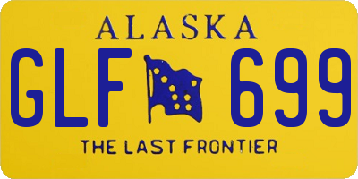 AK license plate GLF699
