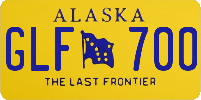 AK license plate GLF700