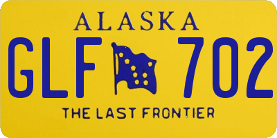 AK license plate GLF702