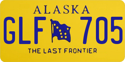 AK license plate GLF705