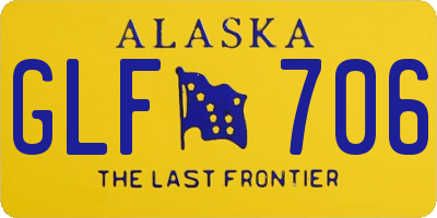 AK license plate GLF706