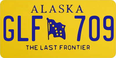 AK license plate GLF709