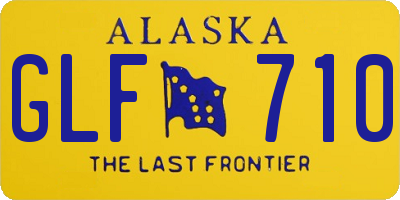 AK license plate GLF710