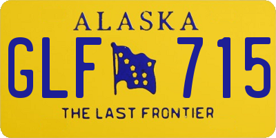 AK license plate GLF715