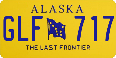 AK license plate GLF717