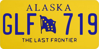 AK license plate GLF719