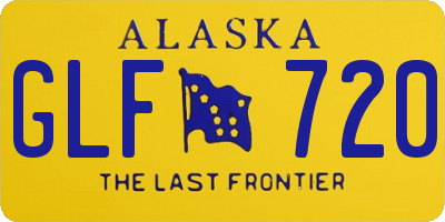 AK license plate GLF720