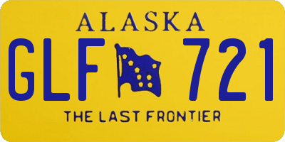 AK license plate GLF721