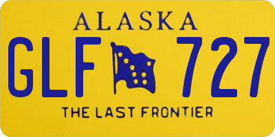 AK license plate GLF727