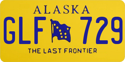 AK license plate GLF729