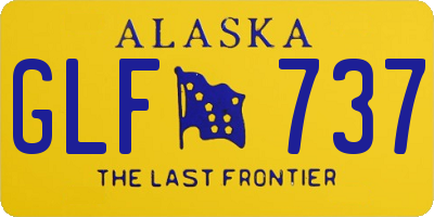 AK license plate GLF737