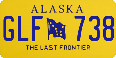 AK license plate GLF738